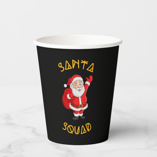 Santa Squad Papieren Bekers (Voorkant)