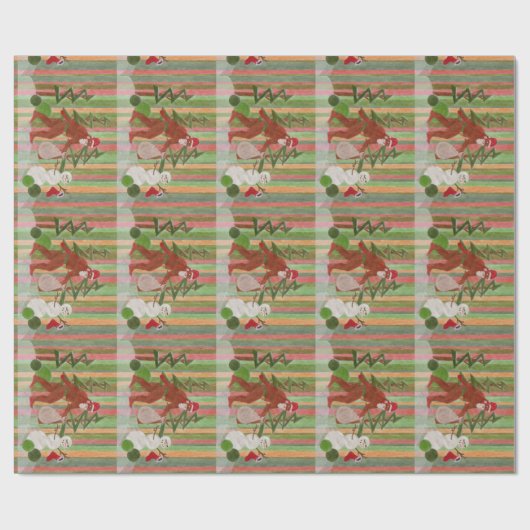 Santa Squatch Cadeaupapier (Vlak)