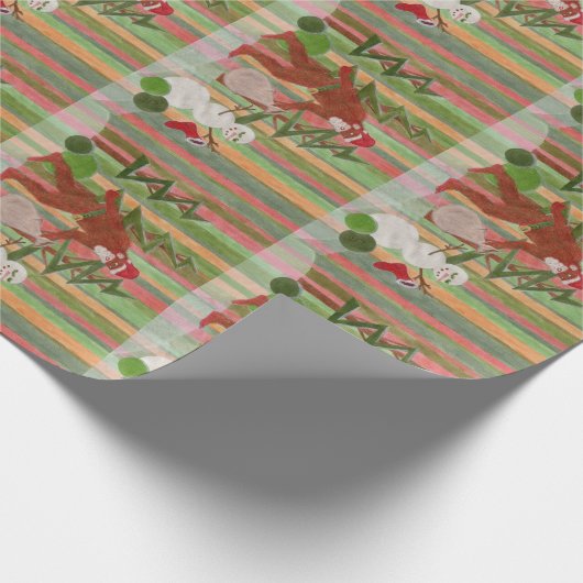 Santa Squatch Cadeaupapier (Hoek)