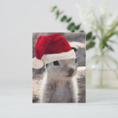 Santa Squirrel Briefkaart (Staand voorkant)