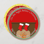 Santa Squirrel is Jolly · Feestdag Kaart (Voorkant / Achterkant)