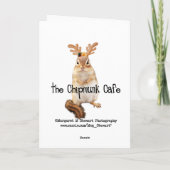 Santa Squirrel Merry-kerstkaart Feestdagen Kaart (Achterkant)