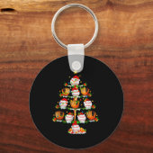 Santa Srts Design For Men Boys Christmas Baseball  Sleutelhanger (Voorkant)