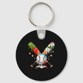 Santa Srts Design For Men Boys Christmas Baseball Sleutelhanger (Voorkant)