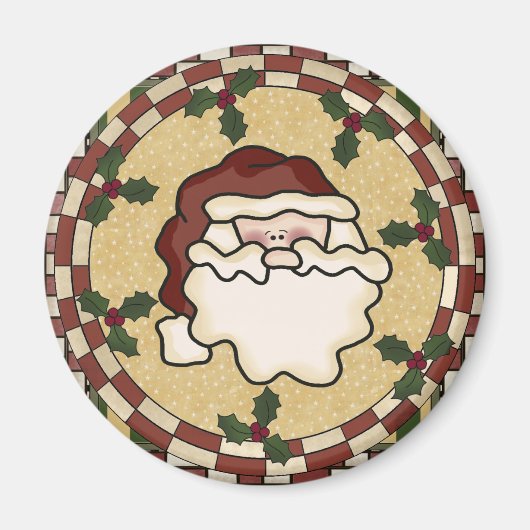 Santa St. Nick Kerstmagneet Magneet (Voorkant)