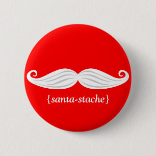 Santa-Stache Ronde Button 5,7 Cm