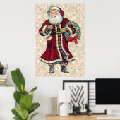 santa stand vintage poster (Thuiskantoor)