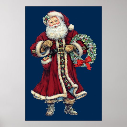 santa stand vintage poster (Voorkant)