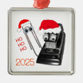 Santa Stapler Merry Christmas Ornament (Voorkant)