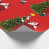 Santa Star’s The Tree Red Wrapping Paper Cadeaupapier (Hoek)