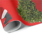 Santa Star’s The Tree Red Wrapping Paper Cadeaupapier (Rol Hoek)