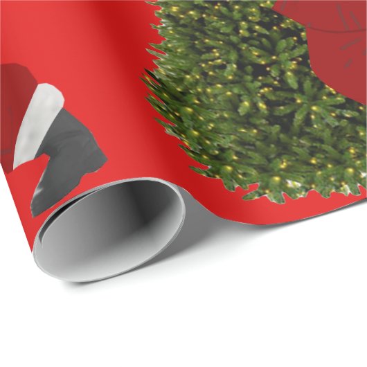 Santa Star’s The Tree Red Wrapping Paper Cadeaupapier (Rol Hoek)