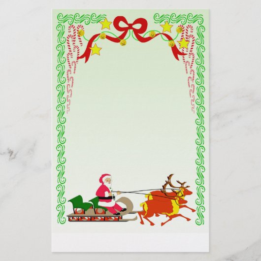 Santa Stationery Briefpapier (Voorkant)