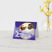 Santa Steam Tractor Swanton Kaart (Gele Bloem)