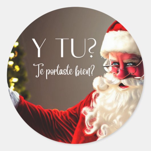 santa Sticker (Voorkant)
