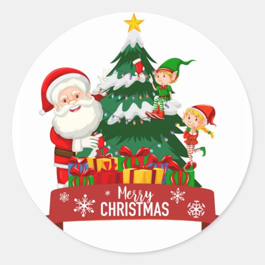 Santa sticker (Voorkant)