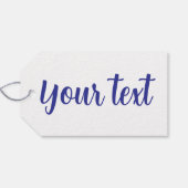 Santa sticker cadeaulabel (Achterkant Horizontaal)