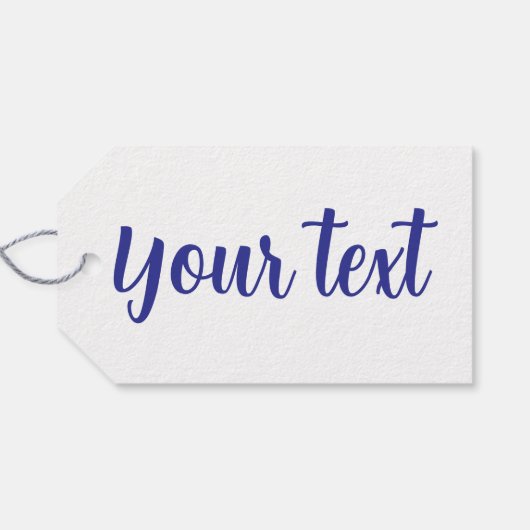 Santa sticker cadeaulabel (Achterkant Horizontaal)