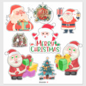 Santa sticker set (Vel)
