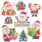 Santa sticker set (Voorkant)