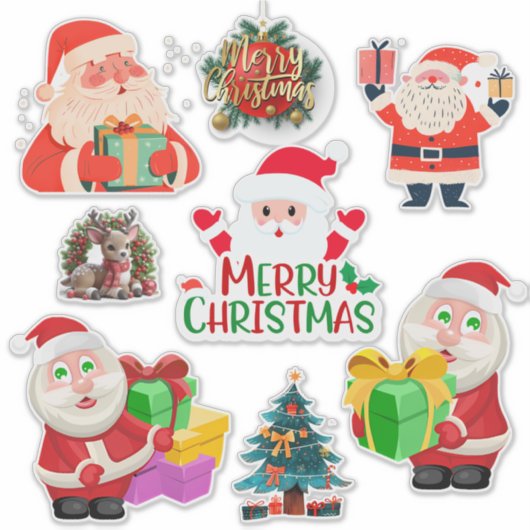 Santa sticker set (Voorkant)