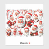 Santa Stickers (Vel)