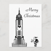 Santa  stijl New York City Kerst