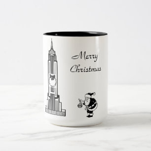Santa stijl New York City kerst Mok