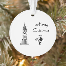 Santa stijl New York City Kerst Ornament
