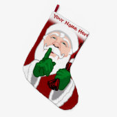 Santa Stocking persoonlijke kerstcadeautjes Grote Kerstsok (Voorkant (Hangend))