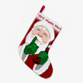Santa Stocking persoonlijke kerstcadeautjes Kleine Kerstsok (Voorkant (Hangend))