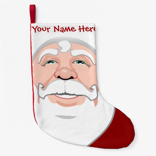 Santa Stocking persoonlijke kerstcadeautjes Kleine Kerstsok (Voorkant)