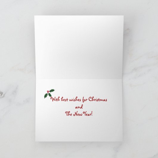 Santa Stocking Yellow Lab Puppy Cartoon Feestdagen Kaart (Binnen)