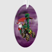 Santa-stoomtractor Ornament (voorkant)