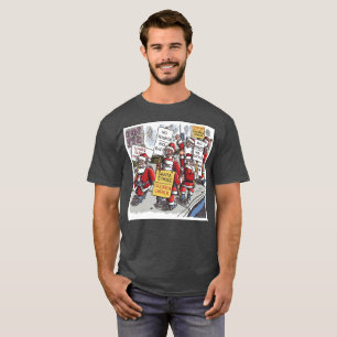Santa Strike heren T-shirt van houtskool