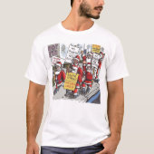 Santa Strike men white T-shirt (Voorkant)