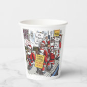 Santa Strike papieren bekers (Voorkant)