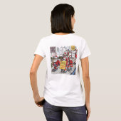 Santa Strike vrouwen wit T-shirt achterkant (Achterkant volledig)