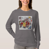 Santa Strike women vivid gray long sleeve T-shirt (Voorkant)