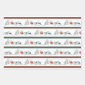 Santa Stripes Inpakpapier Vel (Voorkant)