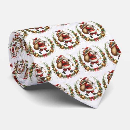  Santa Stropdas (Opgerold)