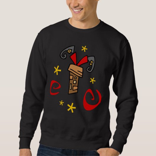 Santa Stuck in Chimney Trui (Voorkant)