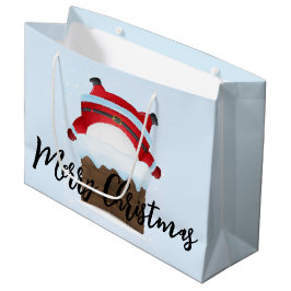 Santa Stuck in de schoorsteen Groot Cadeauzakje
