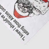 Santa Stuck in een schoorsteenpas Tissuepapier (Detail)