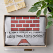 Santa Stuck in een schoorsteenpas Tissuepapier (Geschenk)