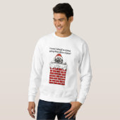 Santa Stuck in een schoorsteenShirt Trui (Voorkant volledig)