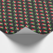 Santa Sugar Skull Cadeaupapier (Hoek)
