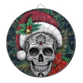 Santa Sugar Skull Dartbord (Voorkant)