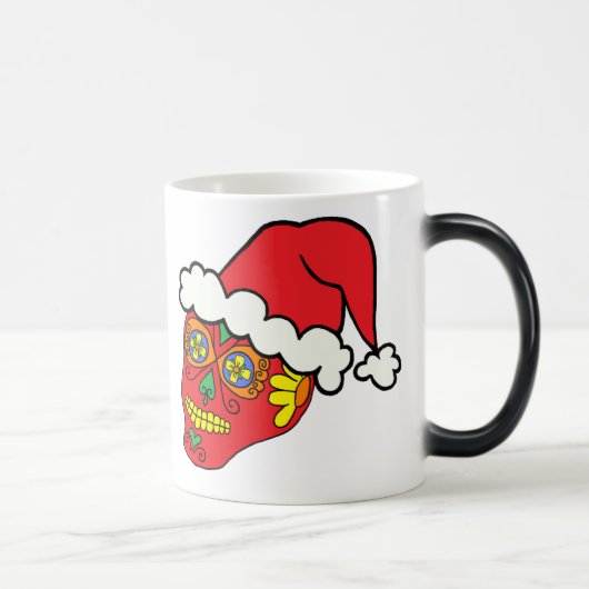 Santa Sugar Skull Magische Mok (Rechts)