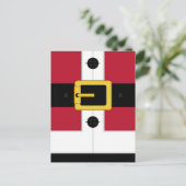 Santa Suit Briefkaart (Staand voorkant)